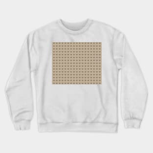 Linen Look Gold Butterfly Pattern Crewneck Sweatshirt